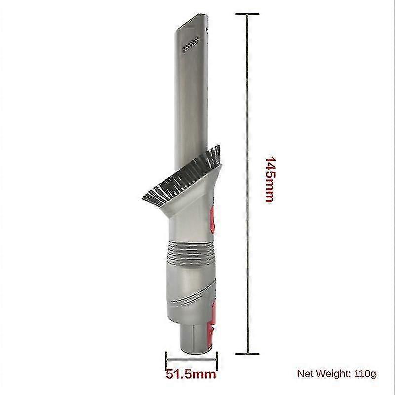 For Dyson V7 V8 V10 V11 Ultra-narrow Slit Corner Tip+hose+switch Lock