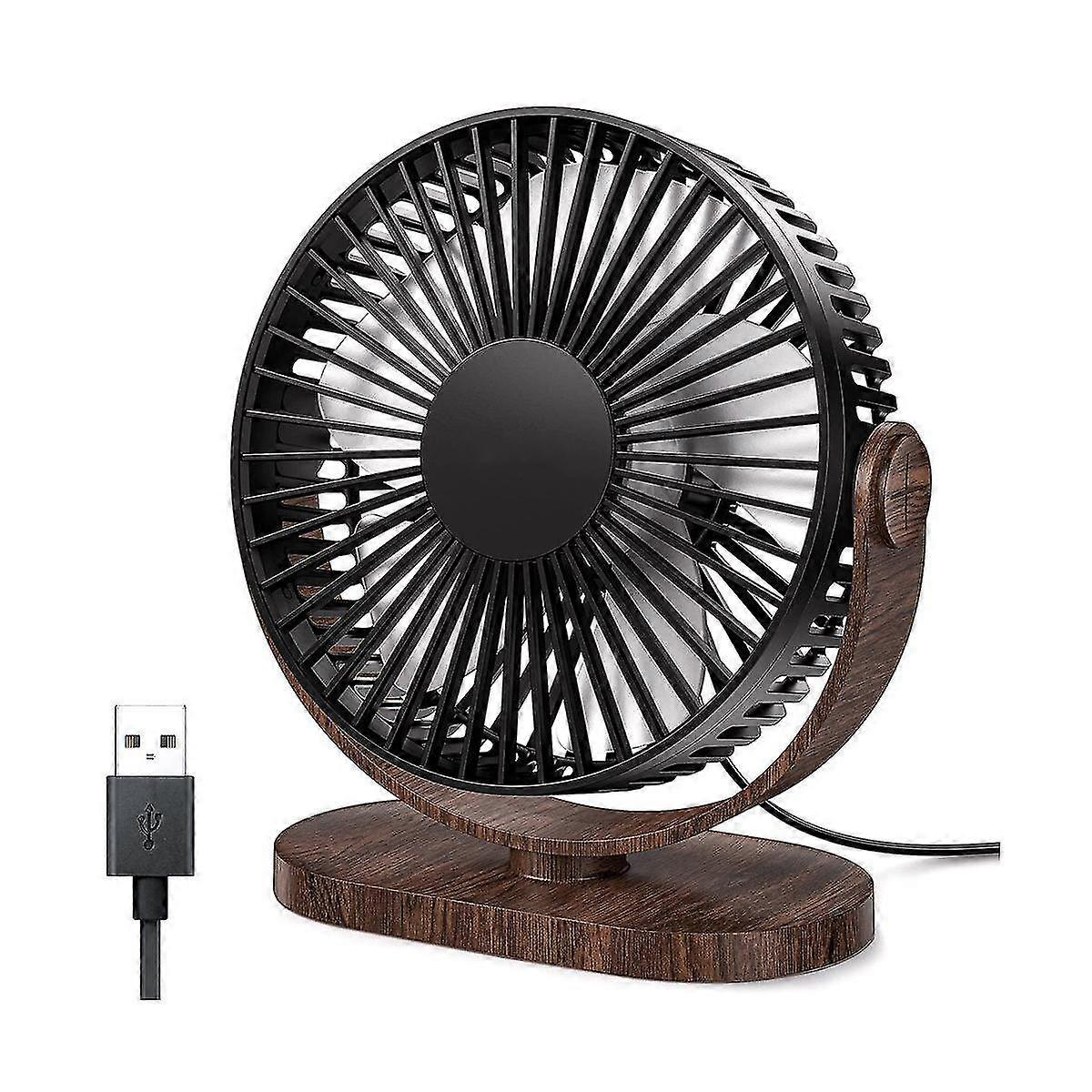 6.5 بوصة USB مروحة مكتبية 3 سرعات هادئة مروحة طاولة سطح المكتب المحمولة 360 تعديل مروحة صغيرة شخصية O