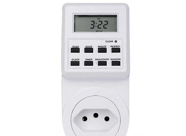 Lighting Timers Digital Weekly Programmable Electrical Wall Plug In Power Socket
