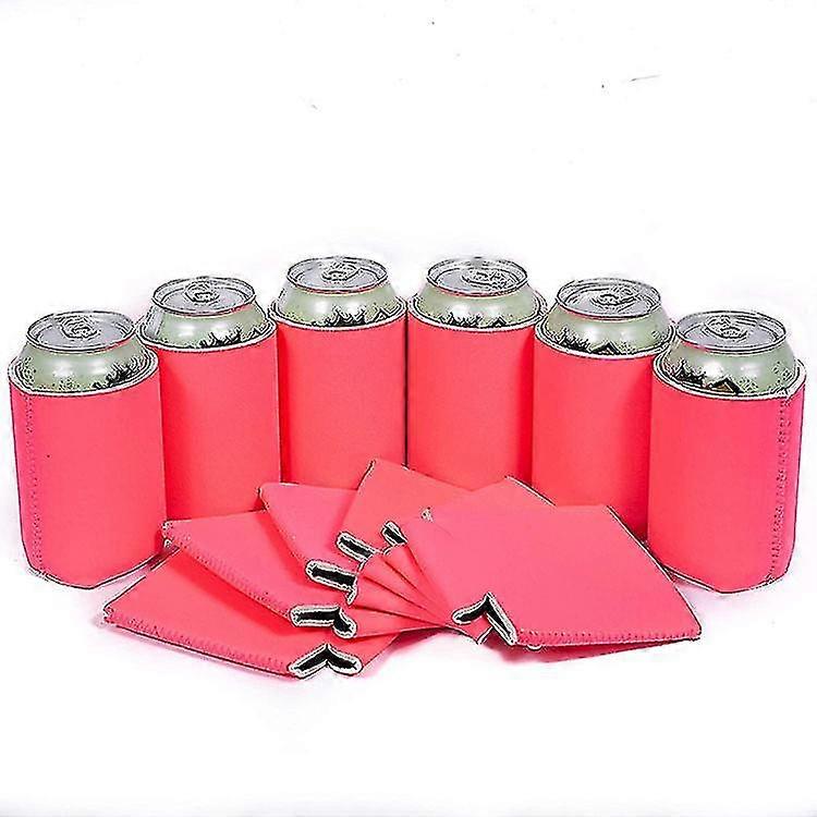Mimigo 6 Pack Blank Beer Can Coolers Sleeves Neoprene Beer Can Cooler Drink Bottle Holder Sleeve