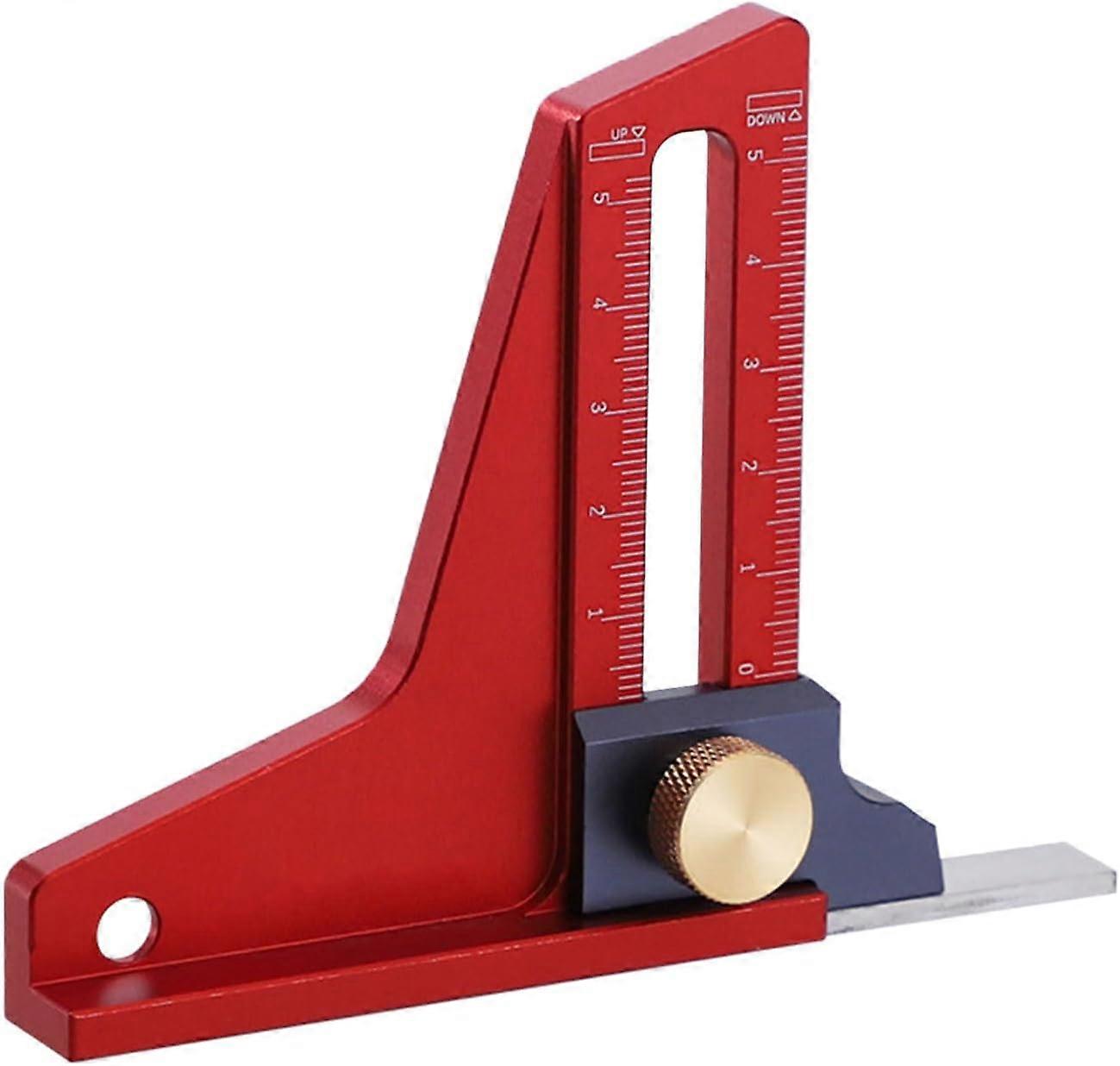 nice Easy to Read Versatile Aluminum Height and Depth Measuring Tool for Woodworkers