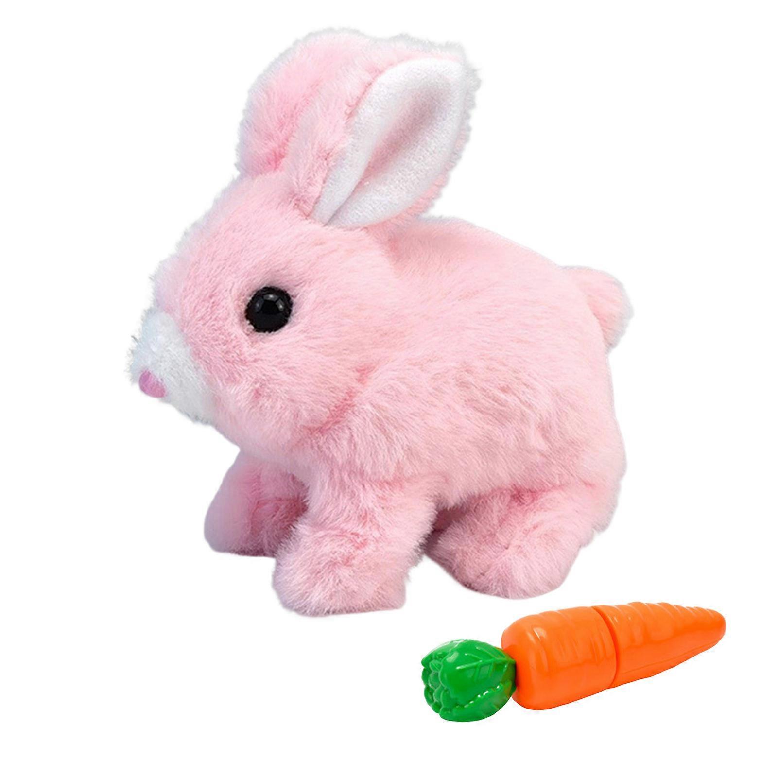 Simulation Electric Plush Bunny Hopping Wiggle Bunny Toy Gift for Christmas Birthday New Year