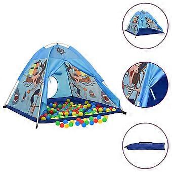 Kinderspielzelt blau 120x120x90 cm
