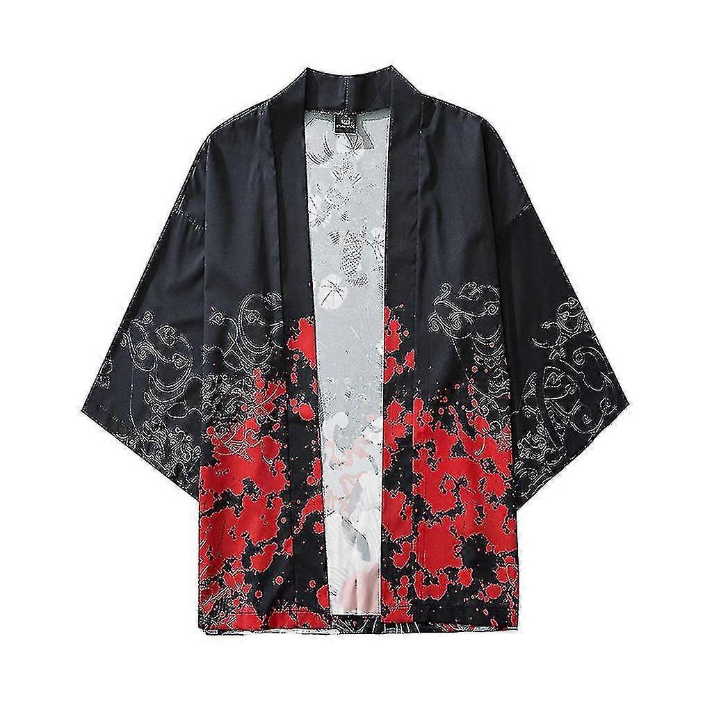 Point Sleeves Kimono menn og kvinner Kappe E Top Bluse