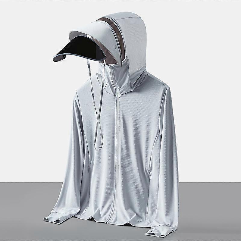 UV protection jacket with detachable brim