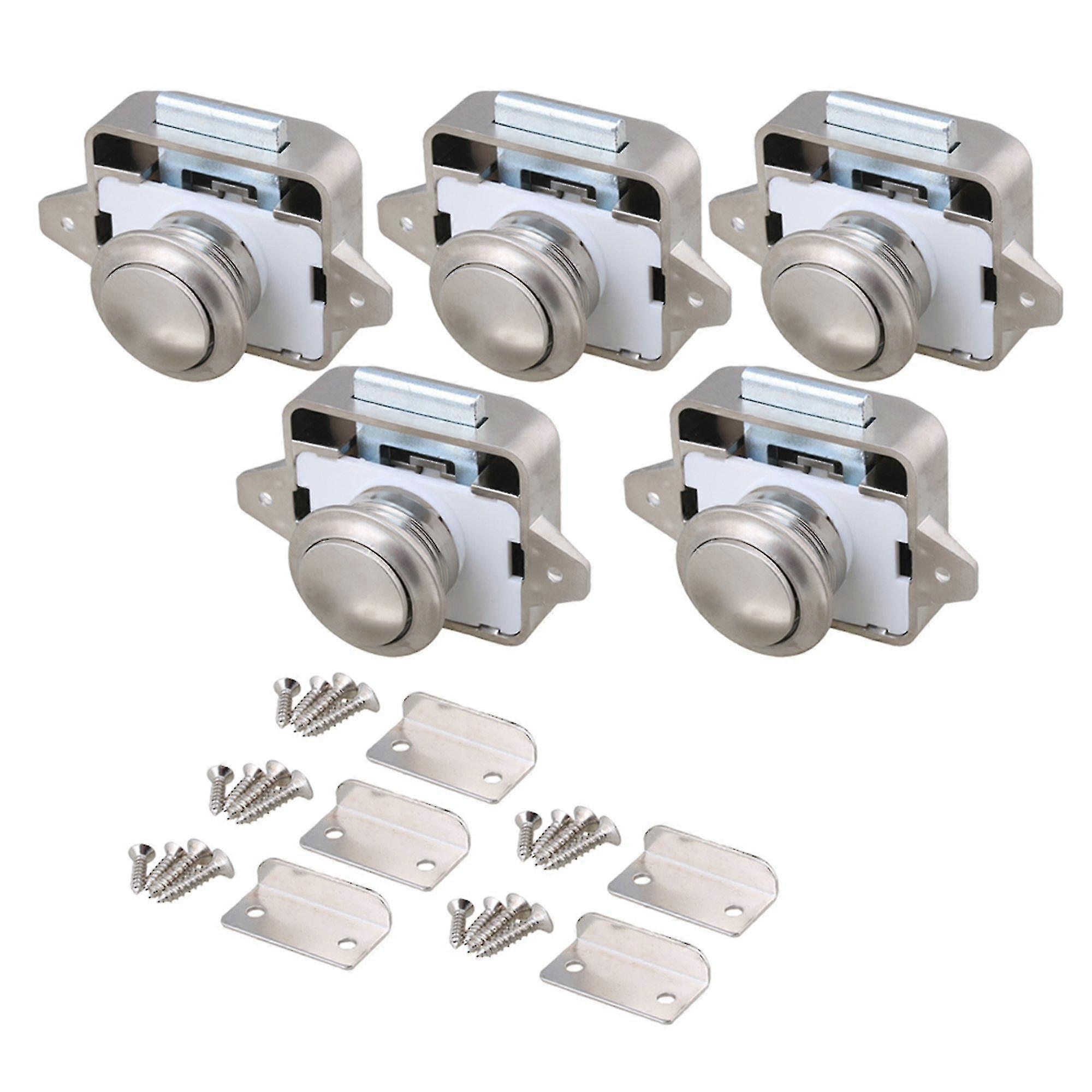 10 Pieces 54mm Push Button Cabinet Latch For Rv Camper Motorhome Caravan