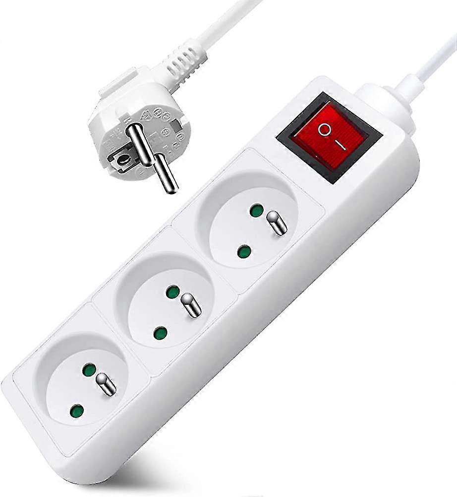Multi-socket 3 Sockets 16a 2p + E With Switch, 3 Sockets, Extension 3m 230 V With Child