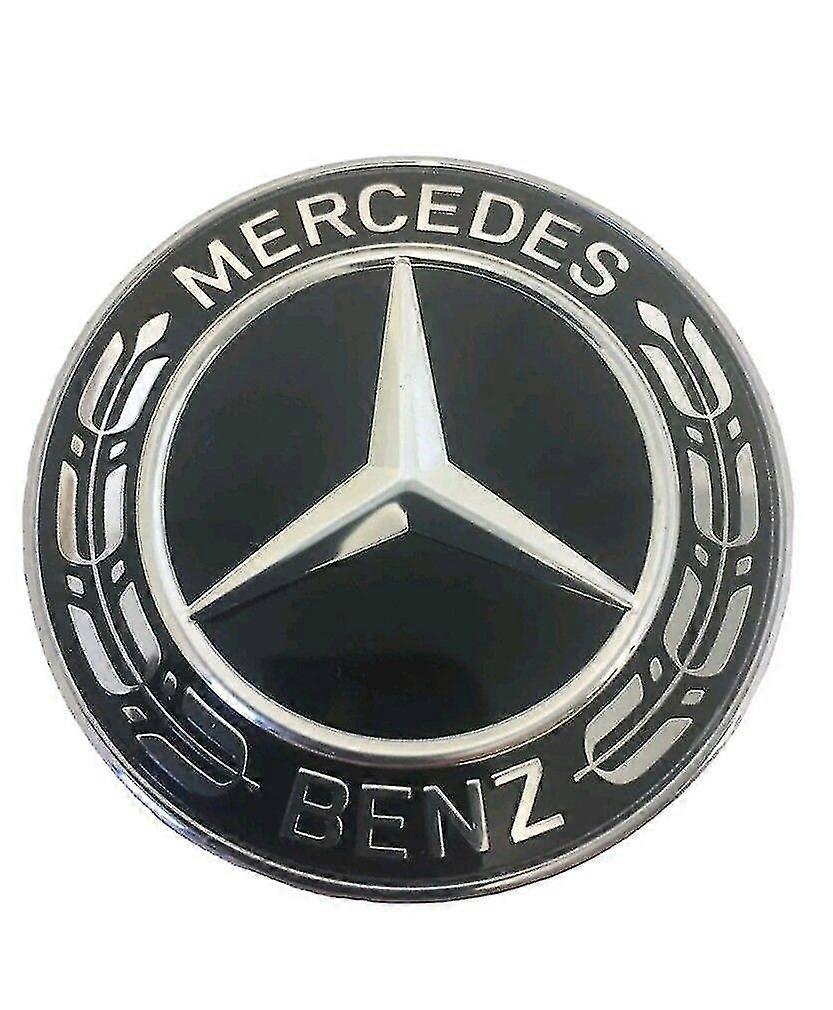 Mercedes Bonnet Benz Laurel Bonnet Badge Emblem 57mm