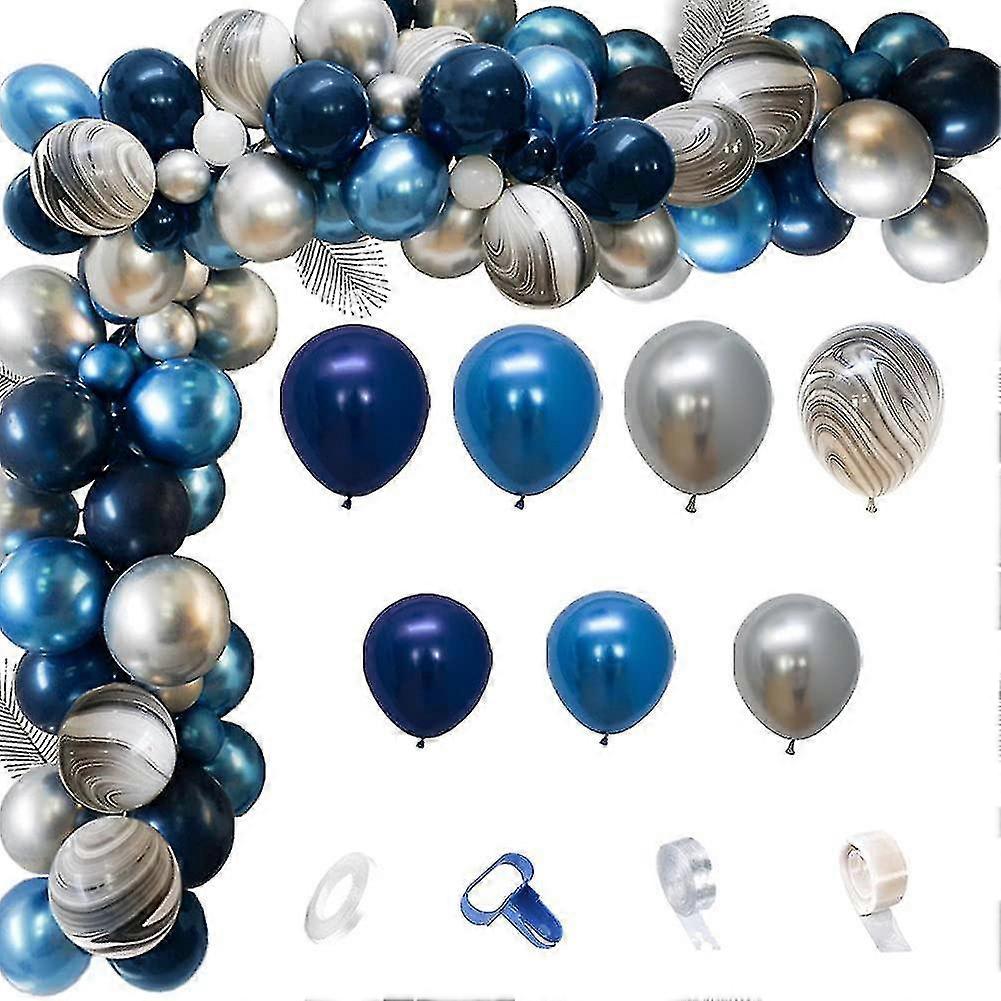 Blaue Ballons Bogen Kit, Ballongirlande Marine Blaue Ballonbögen