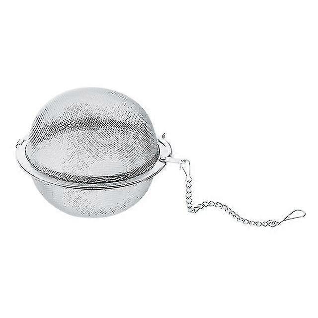 1pcs Stainless Steel Mesh Ball Tea Coffee Filter Mesh Infuser Chained Lid Ball Style Strainer Tool Starlight
