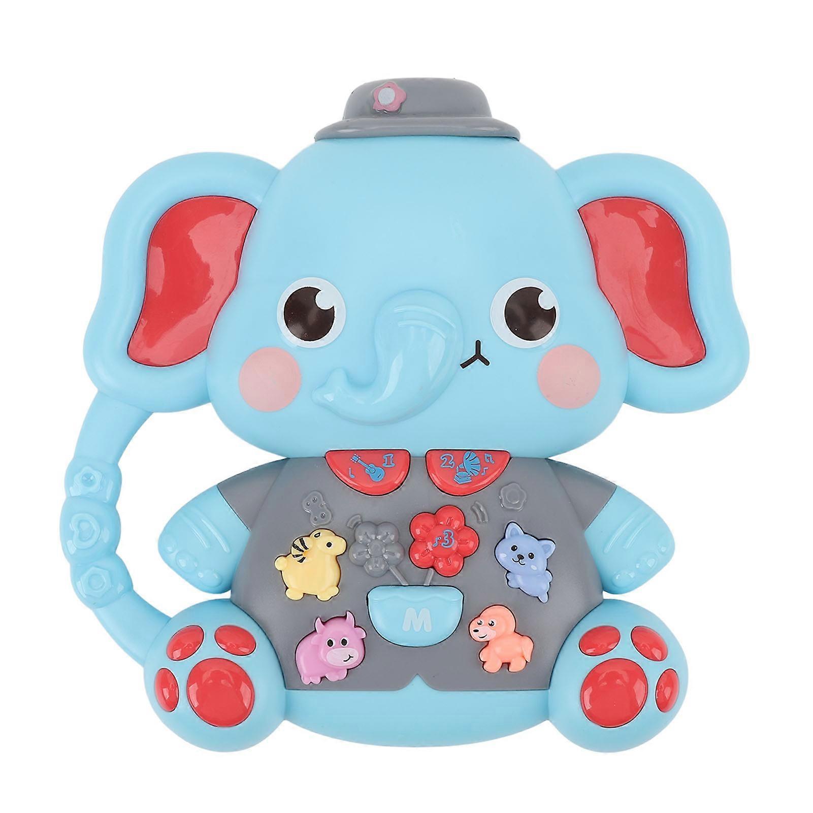 Animal Light Up Button Toy Educational Parent Child Interactive Cute Fun Animal Light Up Musical Electronic Button Toy for Present C