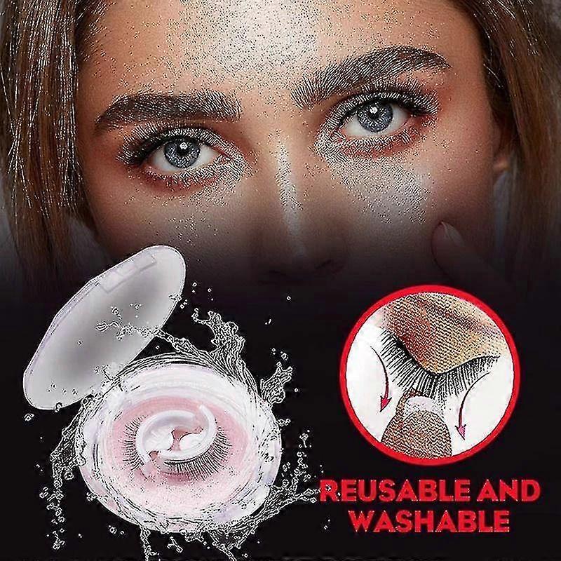 4pcs/set Reusable Self-adhesive Eyelashes With Natural Look Washable Glue Free Waterproof