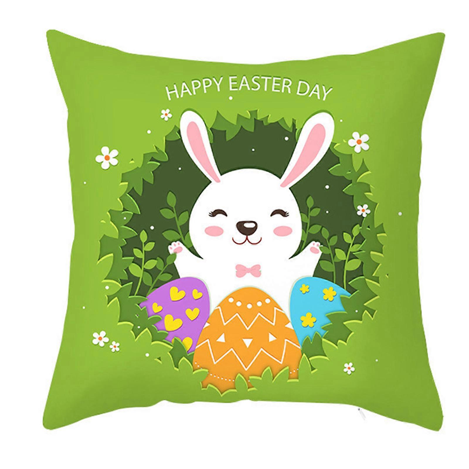 Easter Pillowcase Bunny Throw Pillow Covers 18x18 in