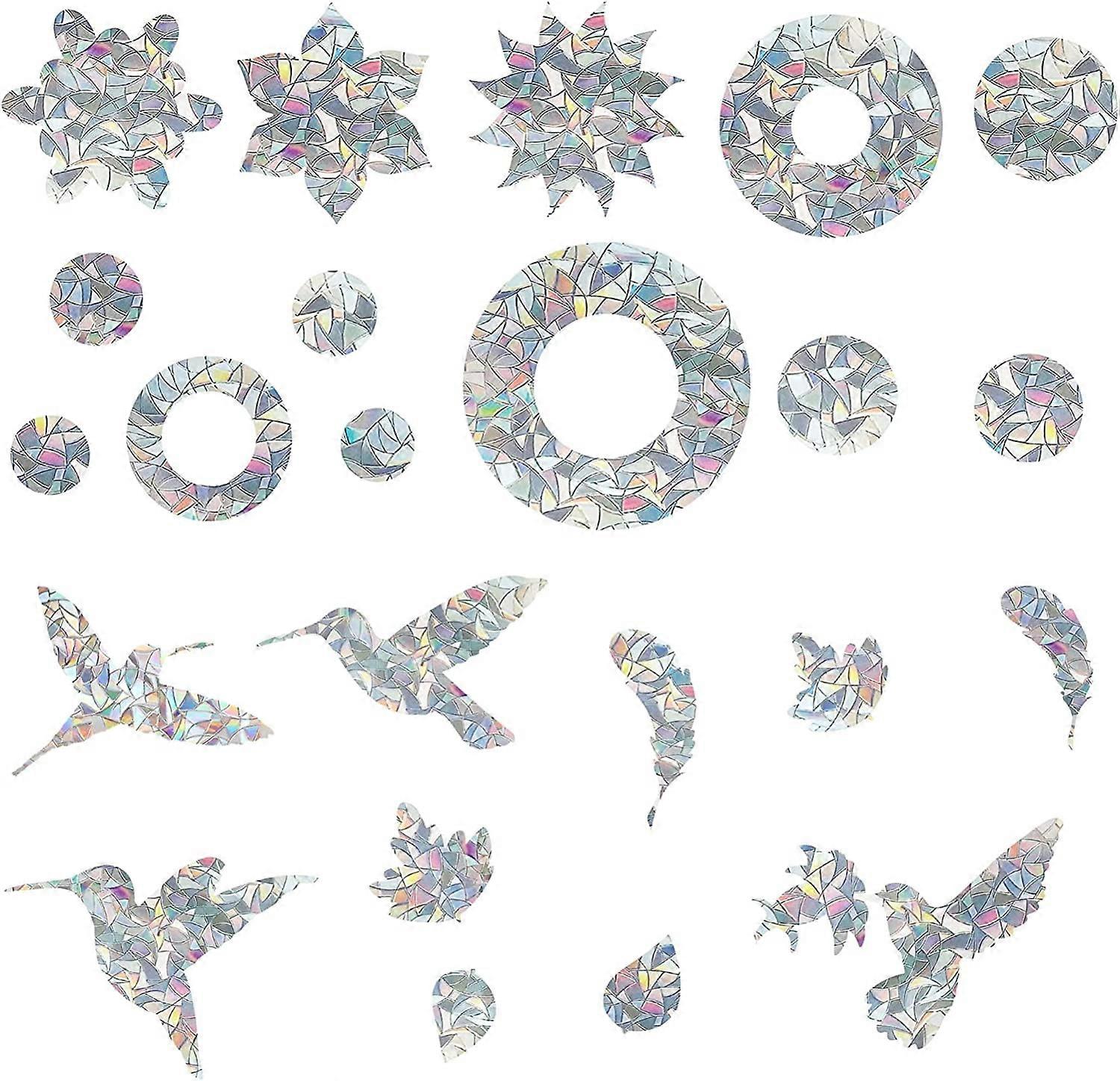Static Window Decals, Glass Alert Stickers for Bird Strikes, Anti-Collision Window Clings to Stop Birds