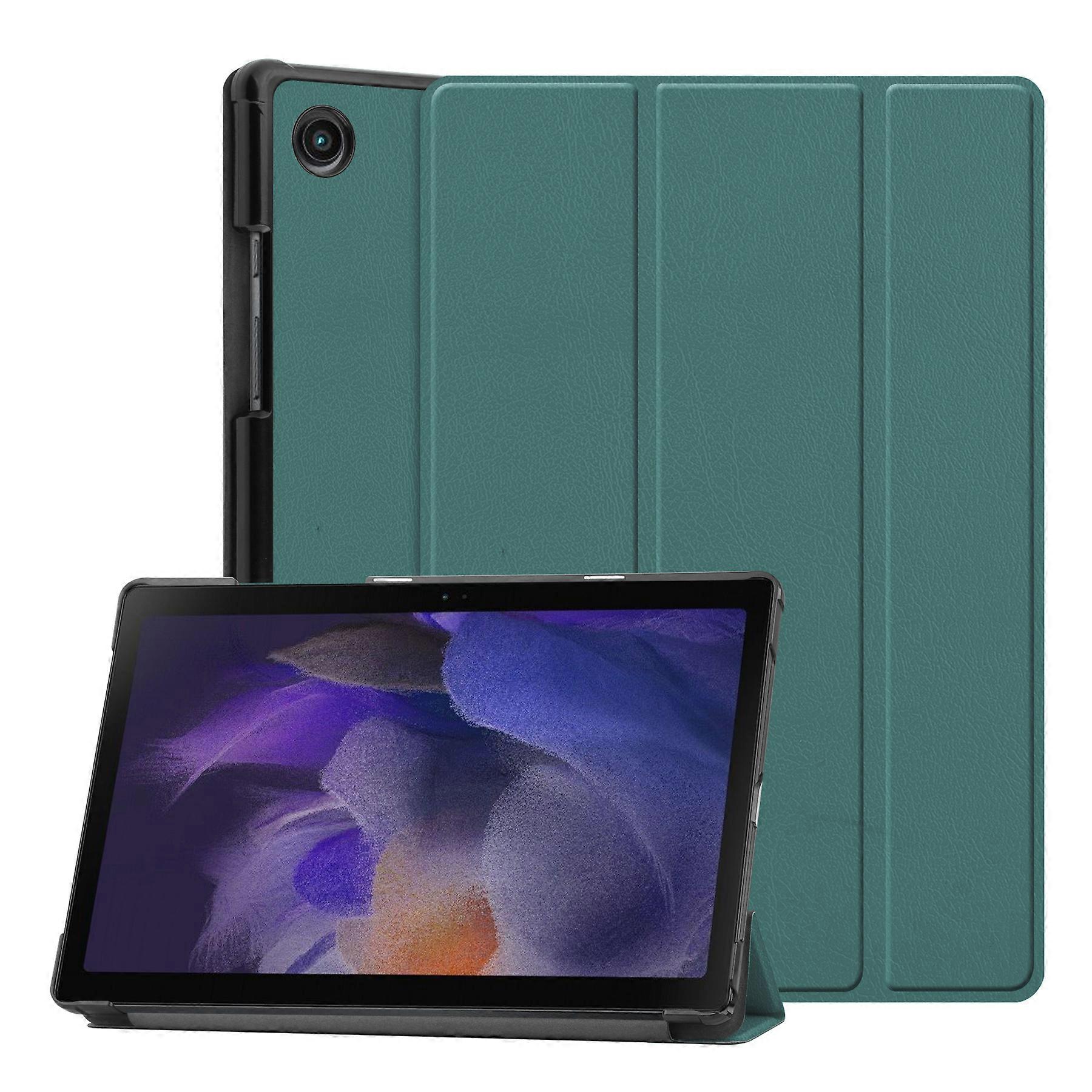 Samsung Galaxy Tab A9 Plus 11" 2023 Case, Slim Stand Hard Back Shell Protective Smart Cover with Auto Sleep Wake Feature, Dark Green
