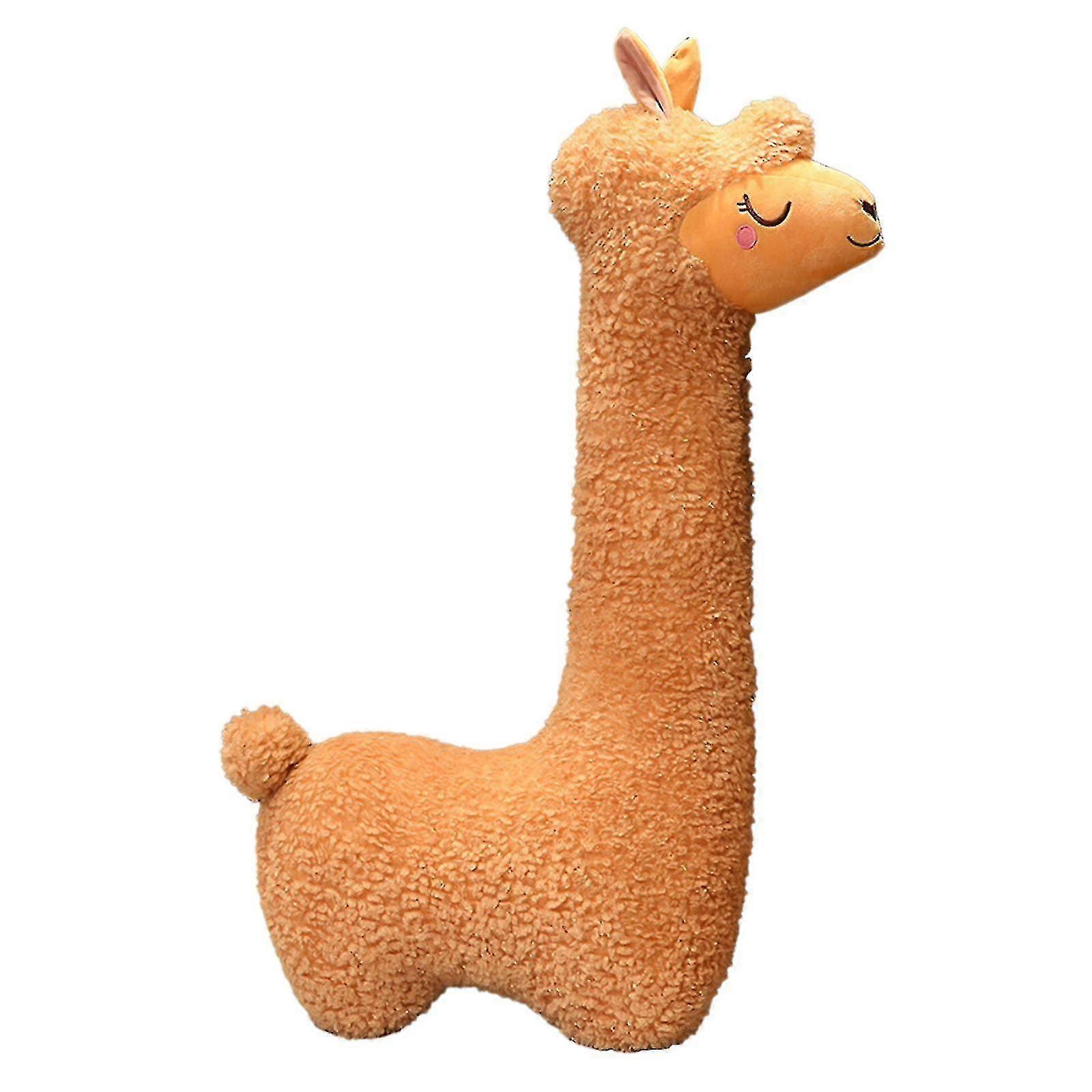 Alpaca Throw Pillow Giant Alpaca Plush Long Throw Pillow Plush Pillow Alpaca