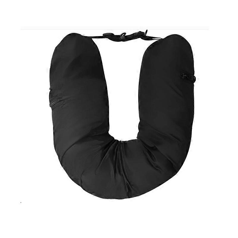 Travel Pillow Stuffed with Clothes, Multifunctional Stuffable Travel Pillow Transformable and Expandable U-shaped Neck Pillow for Car or Plane Travel
