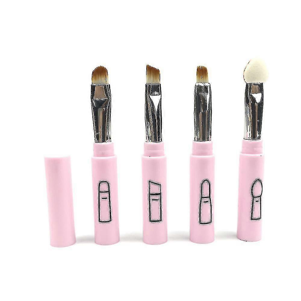 Travel Lip Eyeshadow Brushes Set - Portable