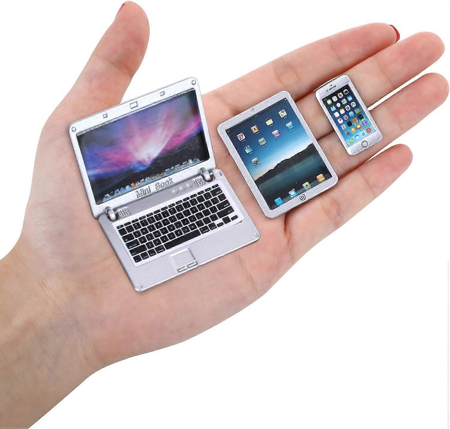 Sada 3 mini kovových figúrok pre notebook, tablet, smartfón - pre