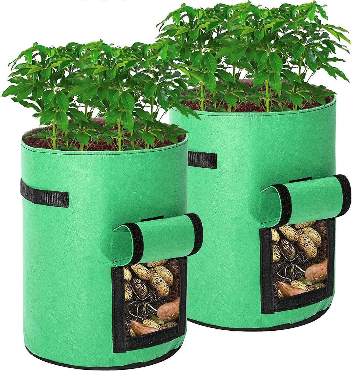 2 pack 10 gallon potatisodlingspåsar