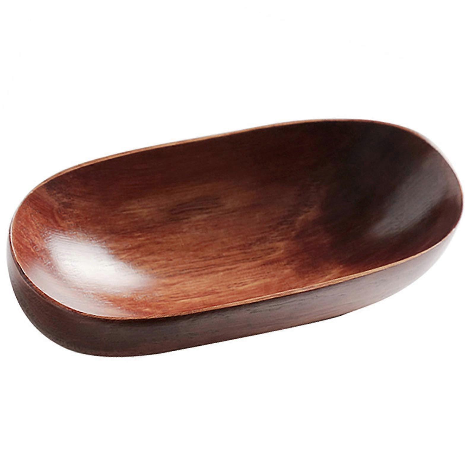 Japanese Style Wooden Tray Smooth Edges Serving Dried Fruit Cheese Sushi Holiday Snacks Retro Dessert Serving Tray Snack Dish Fruit Organizer KAESI