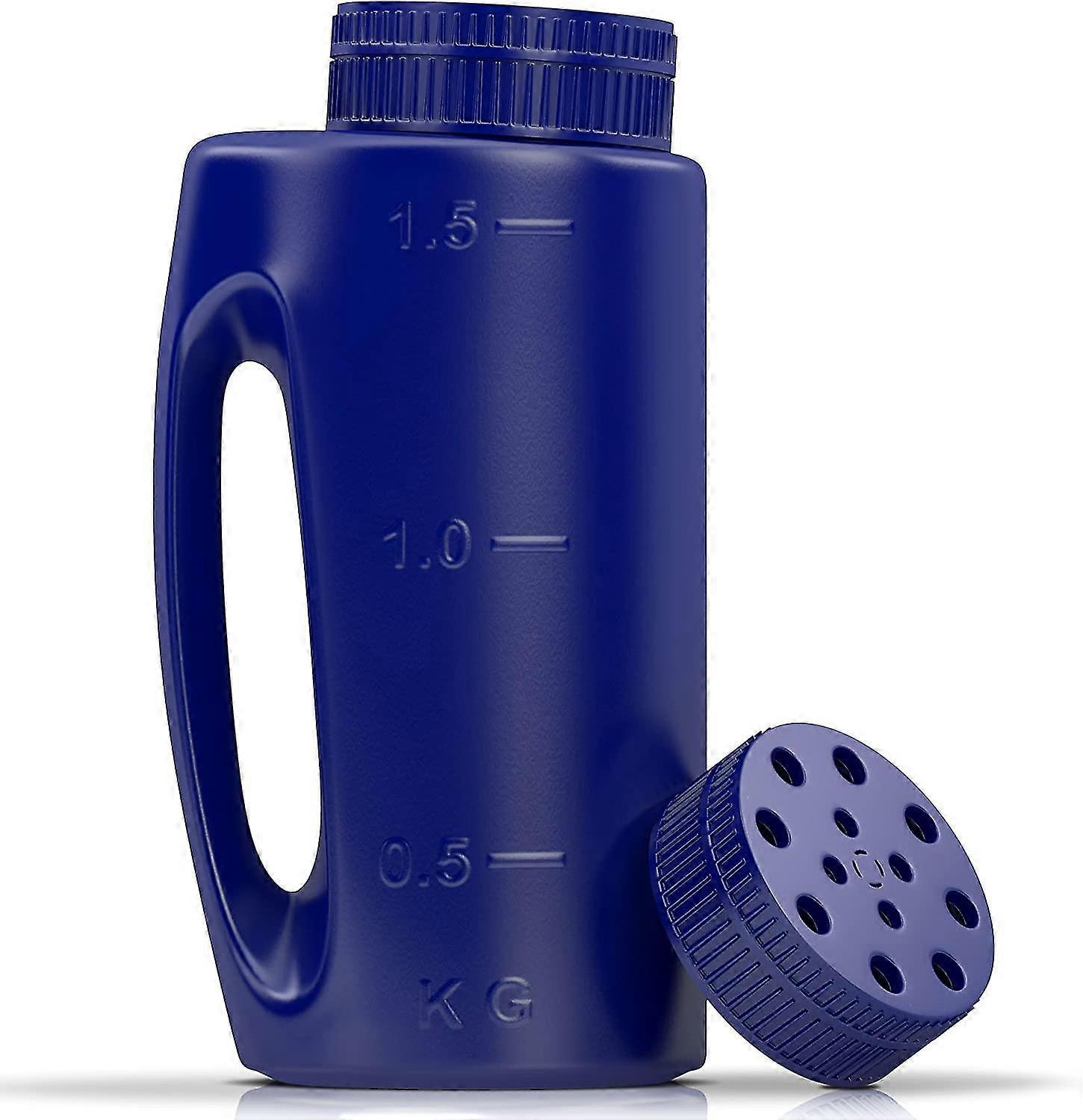 Spreader Hand Held With Adjustable Hole Size Handy For Fertiliser Lawn Seed Grit Rock Salt To Deice Insect Repellent And More Heavy Duty - Comes With