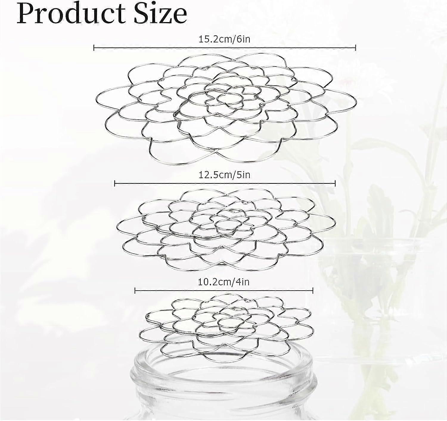 Flower Arrangement Holder, 3pcs Reuseable Floral Grid Flower Frog Wire ...
