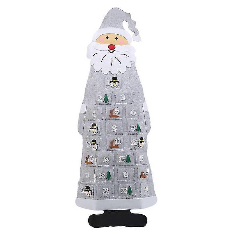 Advent Calendar Fabric Christmas Hanging Pendant Santa Claus Felt Ornaments Diy Advent Calendars Christma Decoration Christmas