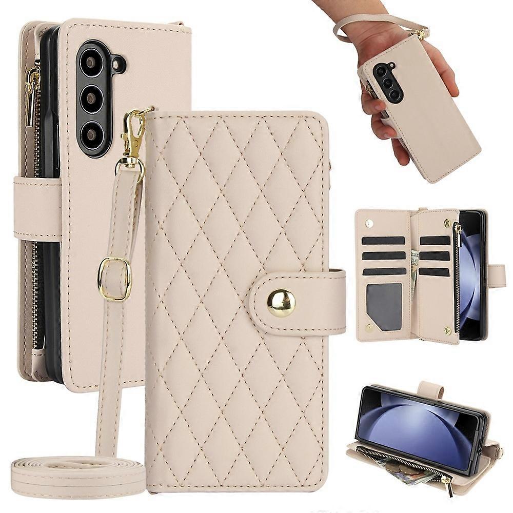 Zipper Wallet Leather Case For Samsung Galaxy Z Fold6