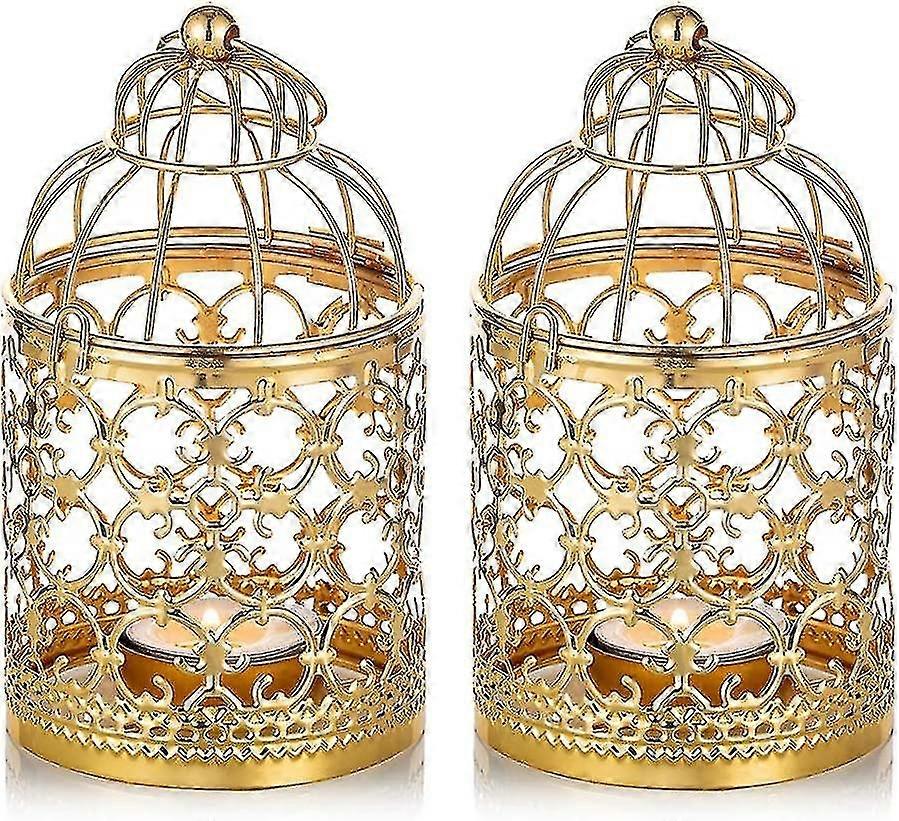 Small Metal Tealight Hanging Birdcage Lantern