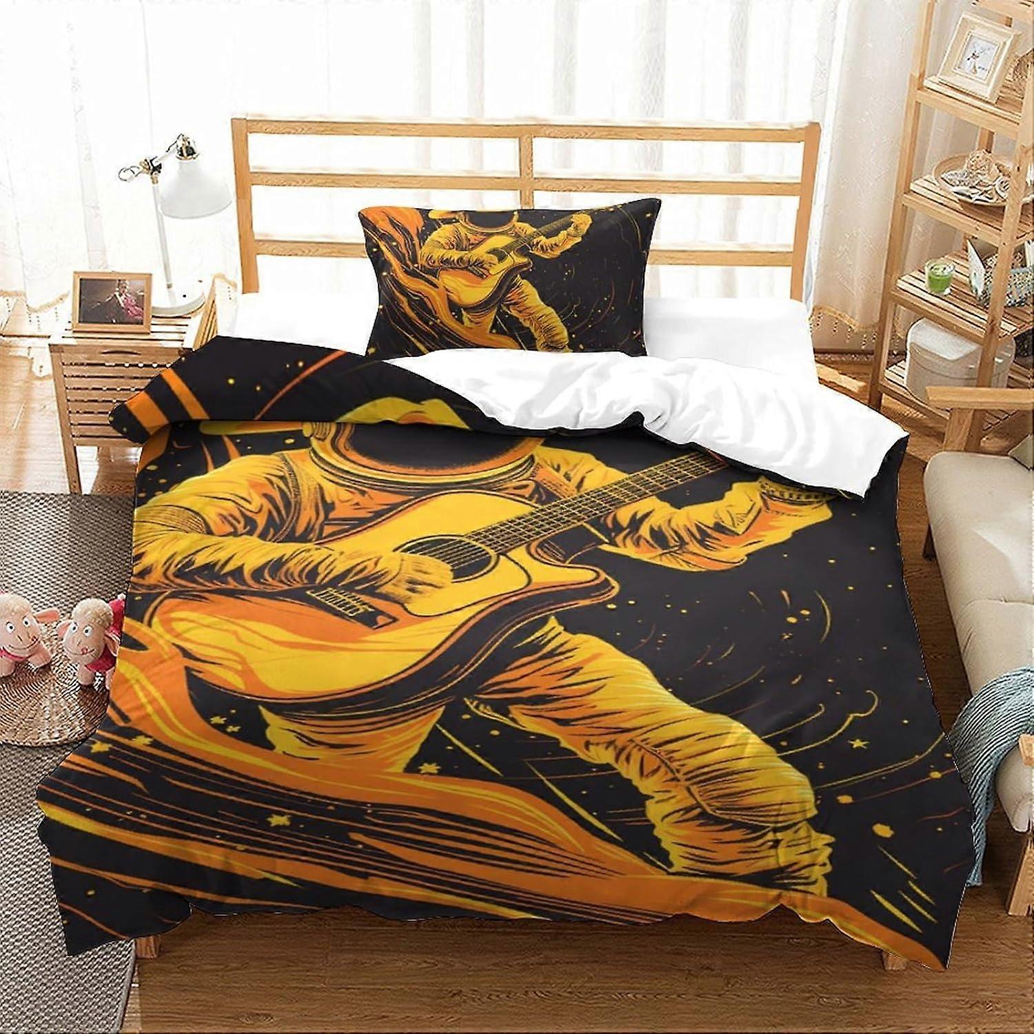 3D påslakan set Iron Maiden täcke överdrag set för barn och vuxna mode Tryckt täcke sängkläder set 2 st set (135 * 200 CM)