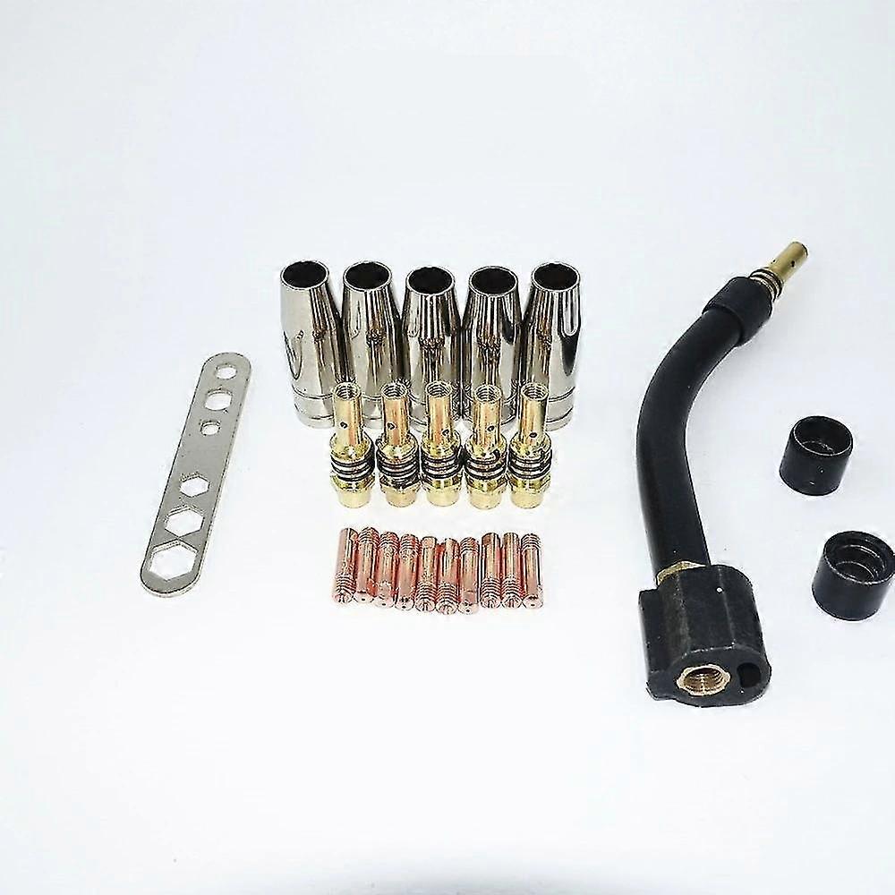 Welding Consumables Eu Style 180a Mig Torch Gas Nozzle Tips Holderb 22pcs