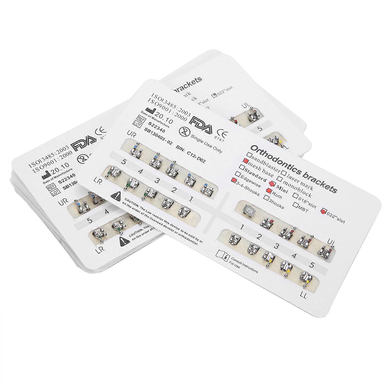 Dental Orthodontic Brackets Braces Stainless Steel Dental Teeth Orthodontic Supplies