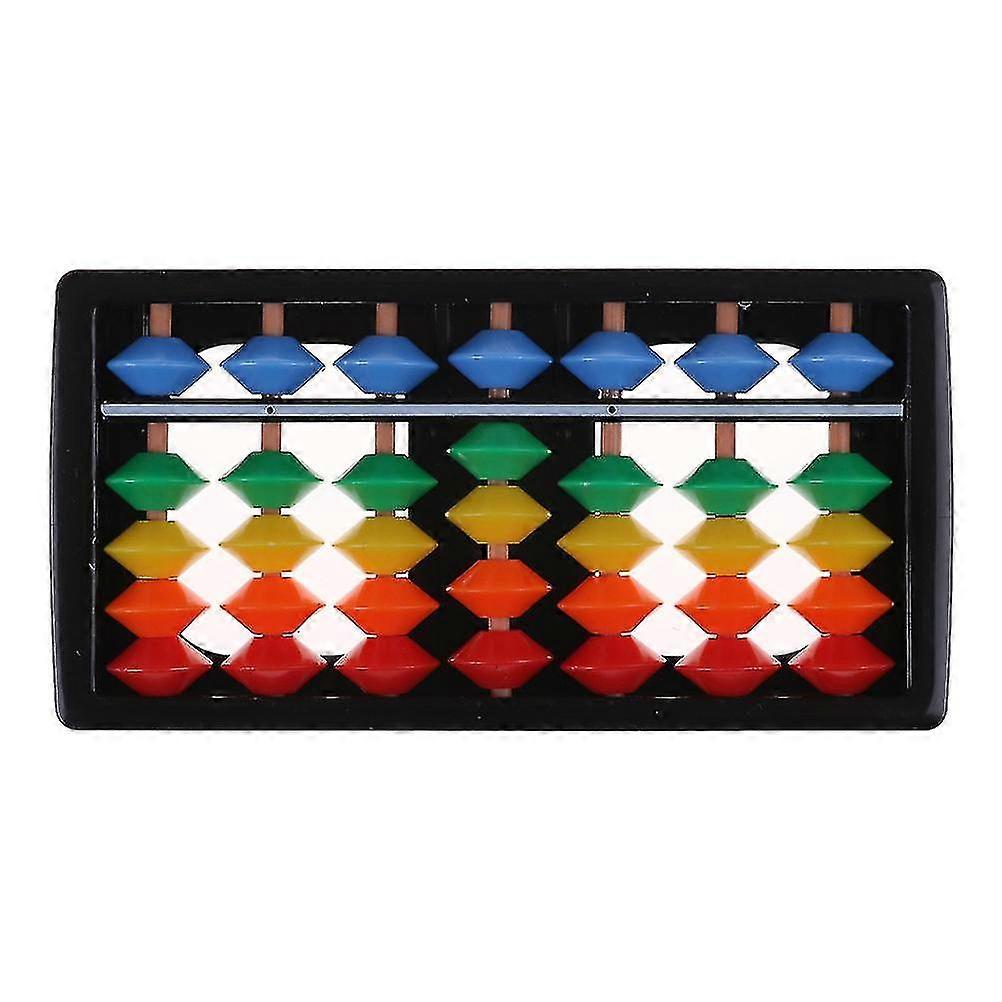 Mini Plastic Abacus Arithmetic 7 Digits Kids Maths Abacus Educational Toys