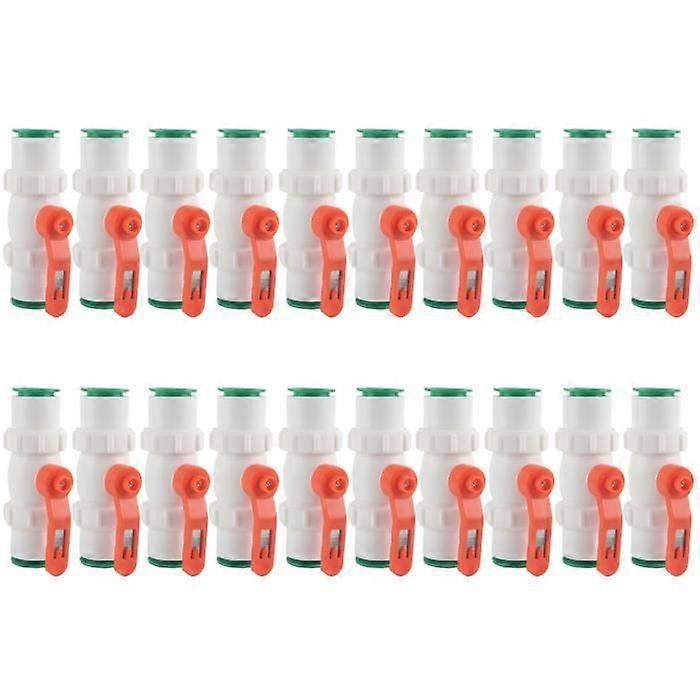 Quick Coupling 10pcs Tube Ball Valve Quick Push to Connect Pipe Fitting Straight Type
