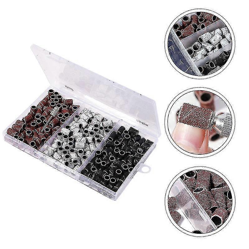 1 Box Professional Nail Sanding Ring Manicure Sanding Tool (assorted Color)