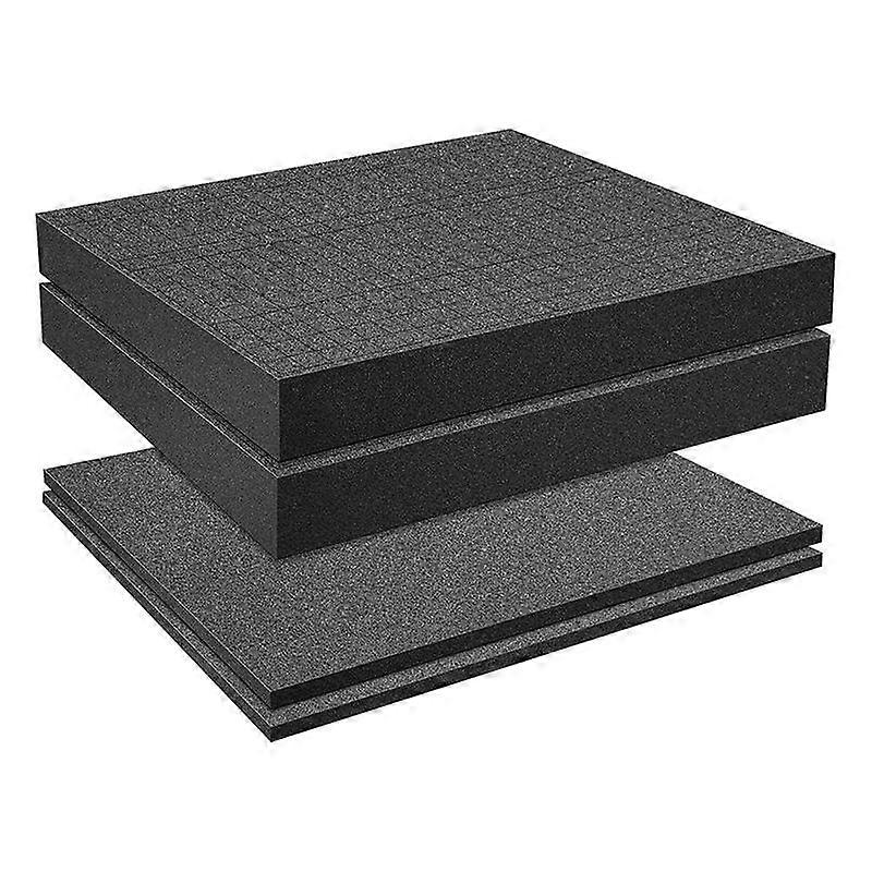 4 PCS Pick Apart Foam Insert Pluck Pre Square Sheet Foam met Bodem Gebruik voor Board Game Box Cases Opberglade A