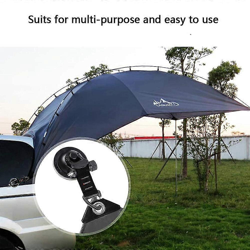 4Pcs Outdoor Suction Cup Anchor Securing Hook Tie Down Camping Tarp As