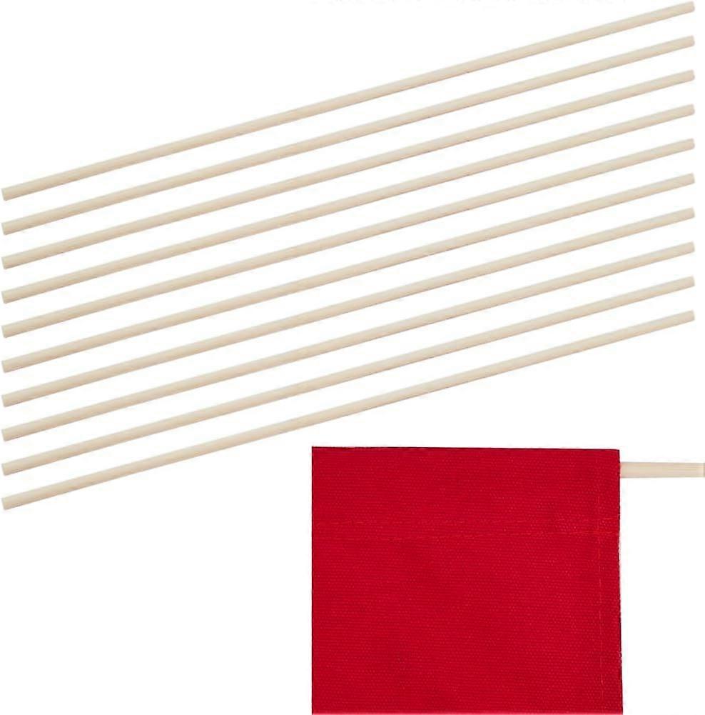 10PCS 16 Inch Director Chair Stick Replacement Chair Round Bamboo Frame Sticks Seat Cloth Cover Canvas Support Highchair Parts Accessories Solid Rod f