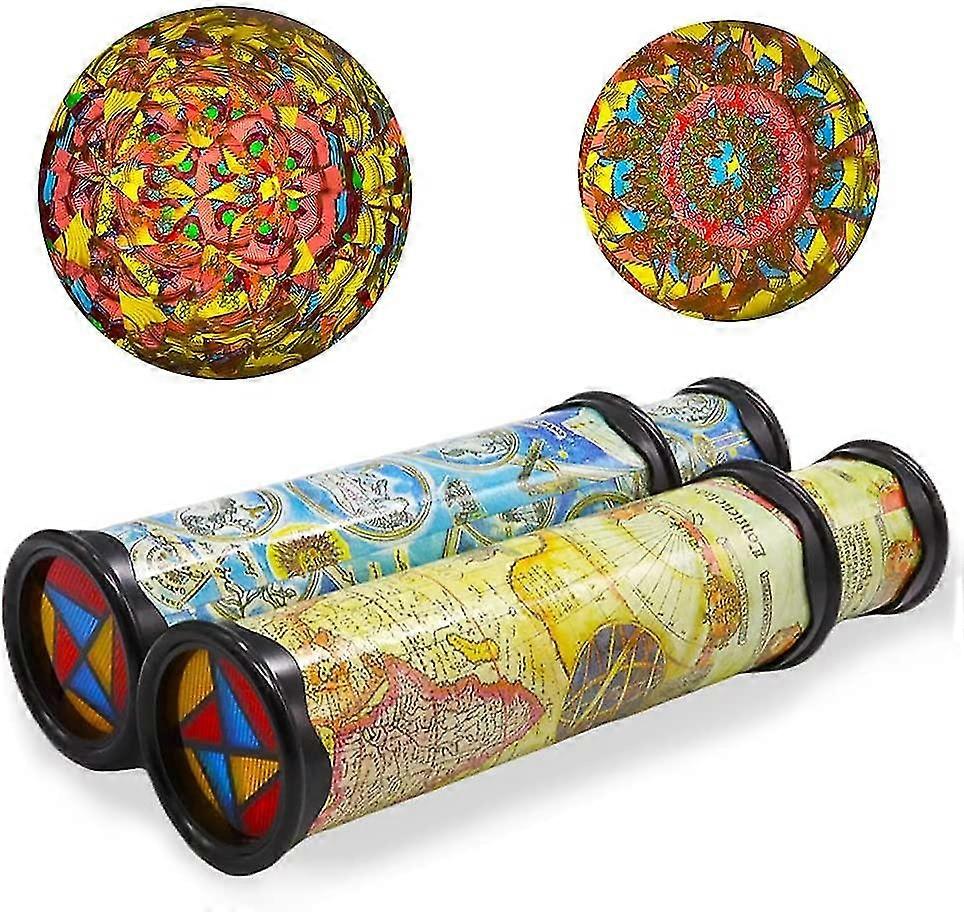 2 Pieces Of Magic Kaleidoscope Old World Classic Toy, Retractable Long (random Color)