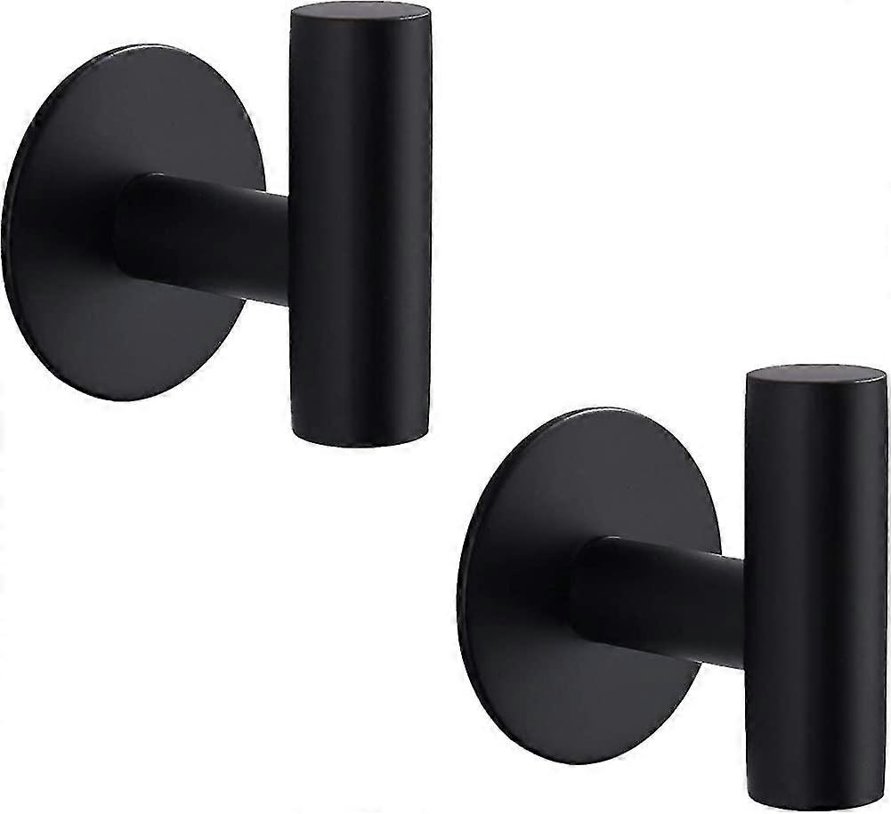 2pcs Towel Rack Hooks Self Adhesive Towel Rack Wall Hooks Stainless Steel Coat Hooks Bathrobe Hooks