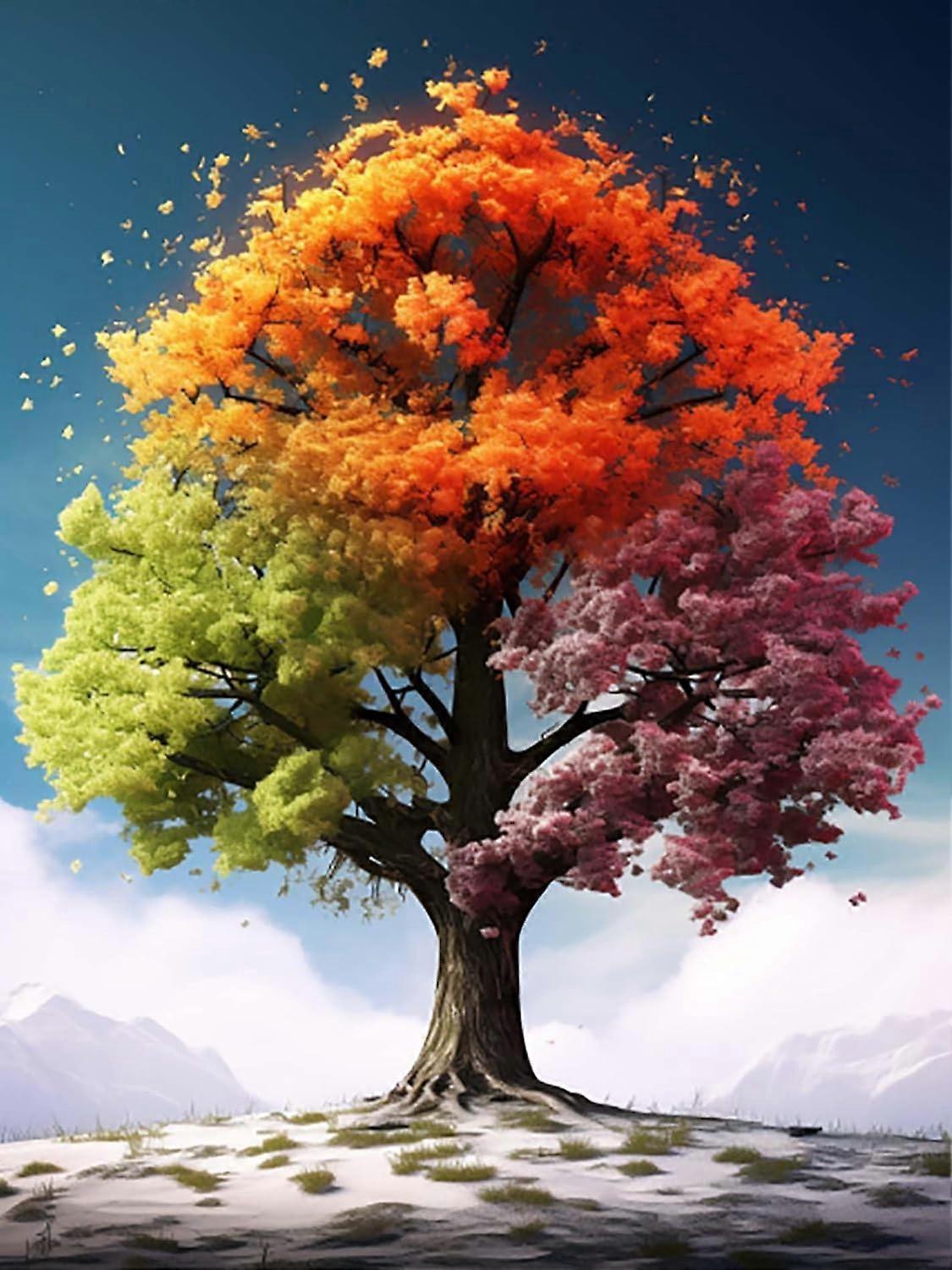 Livets tre diamantmaleri 30x40cm (stil 40)