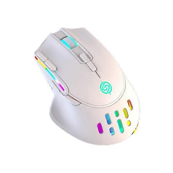 Rgb Light Wireless Mute  Honeycomb Gaming Mouse 3200dpi Ergonomic Rechargeable