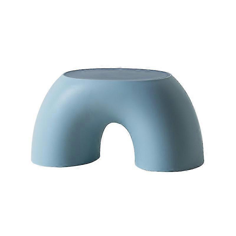 Rainbow-shaped Children's Stool Simple Small Home Stool Rounded(blue)