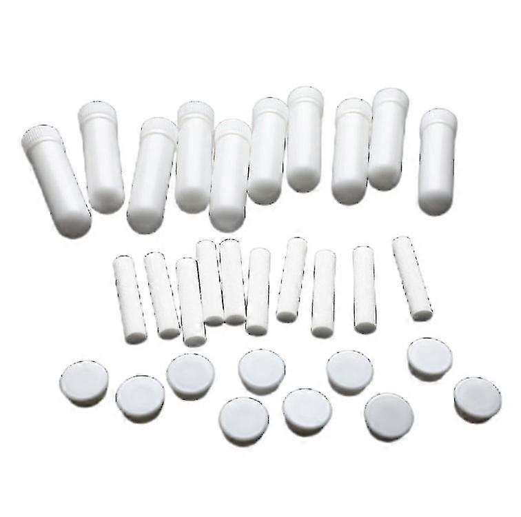 10pcs Inhalator Stick ätherisches Öl Aromatherapie Weiße Nase Inhalator Röhrchen leer