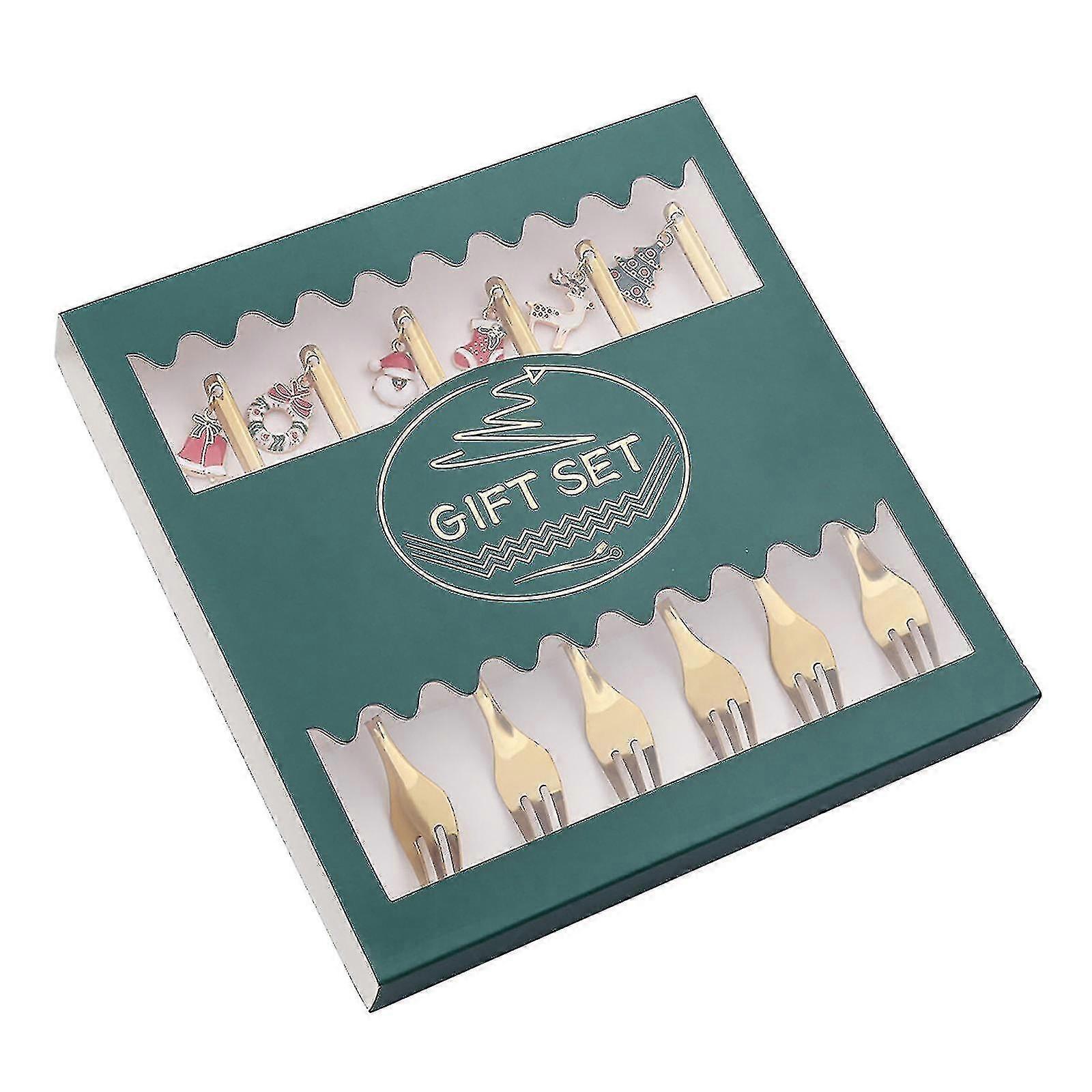 Ornts 6 Pcs Less Steel Fruit Fork Ornts Kit Tableware