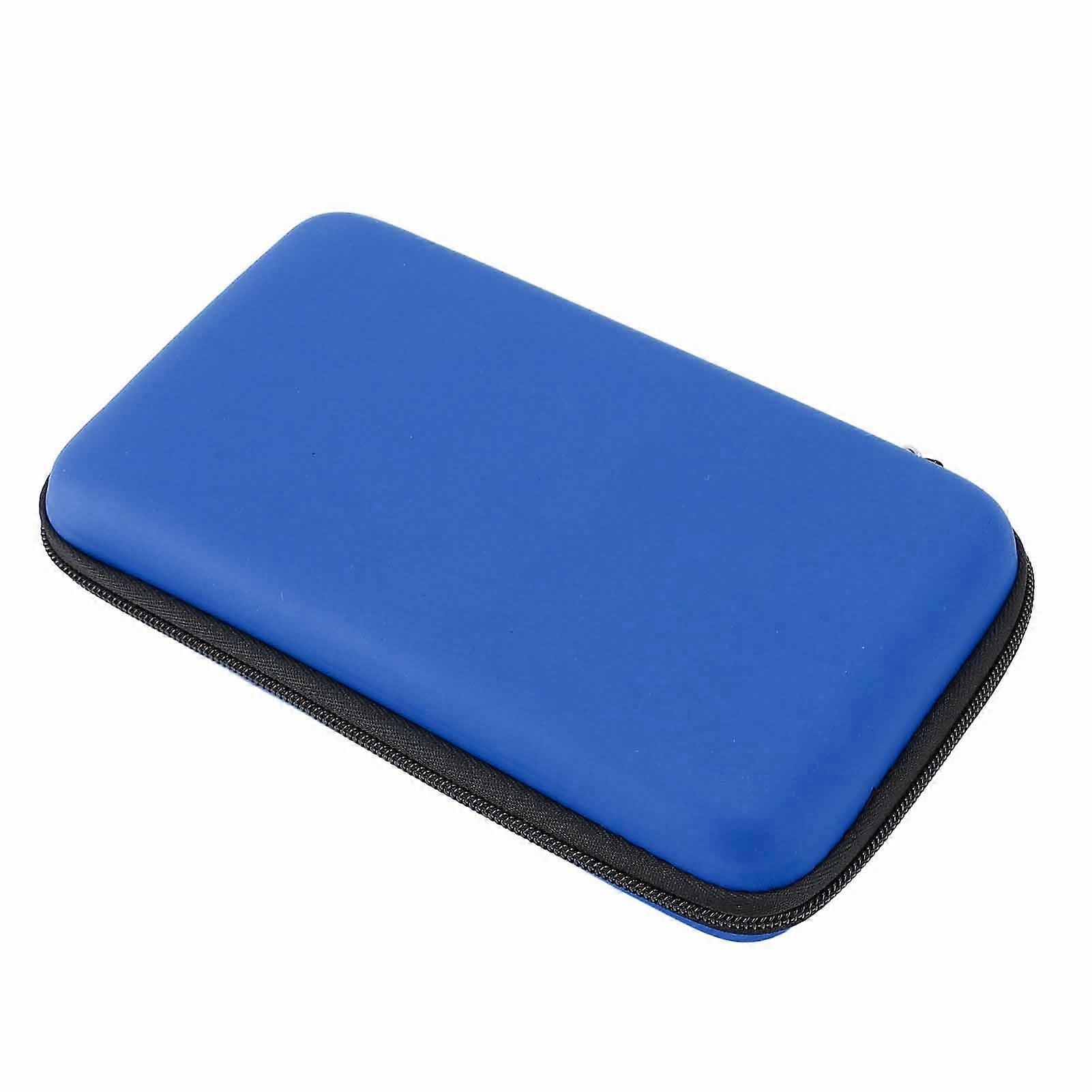 Game Console Carrying Case Portable with 8 Game Slot Inner Pocket Hard Shell Travel Protective Case for New 3DS XL Blue 