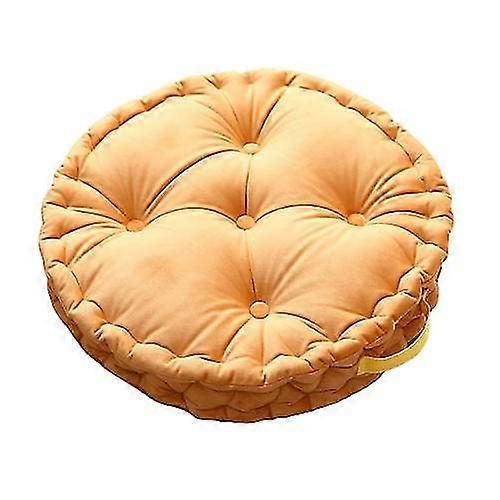 Round Thick Seating Velvet Cushion With Carrying Handle