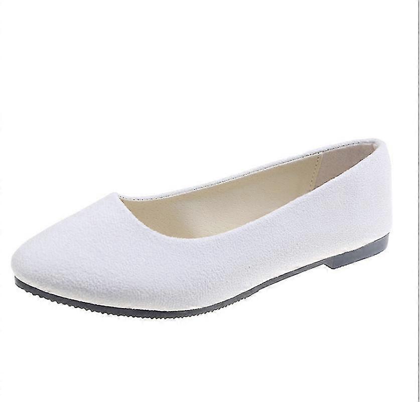 Women'S Shoes Plus Size, White, Size 39
