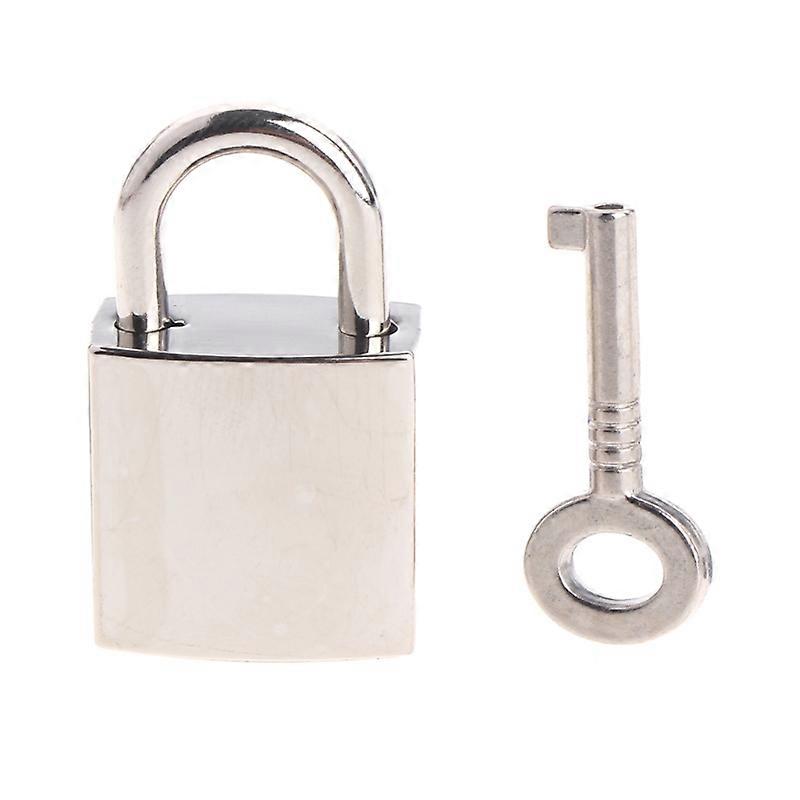 Archaize Square Padlock Antique Lock With Key for Suitcase Luggage Diary Book